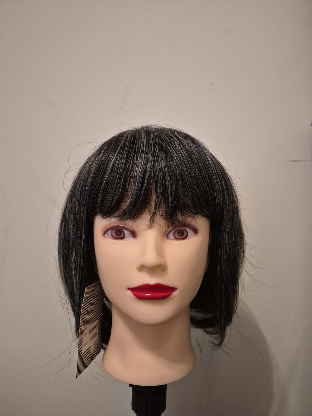 Salt/pepper human hair wog